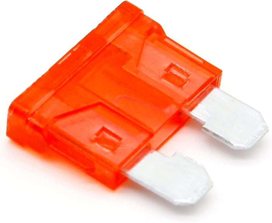 Fusibile omega per auto 5A, confezione da 10 pezzi, colore: ARANCIO Contatto a lama, faston 6,3 mm