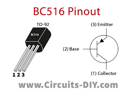 Bc516 Darlington Transistor To-92 Pnp 30v 1a 625mw