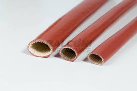 GUAINA SILICONE ELASTICA VETRO ROSSA 6mm ( 1mt )