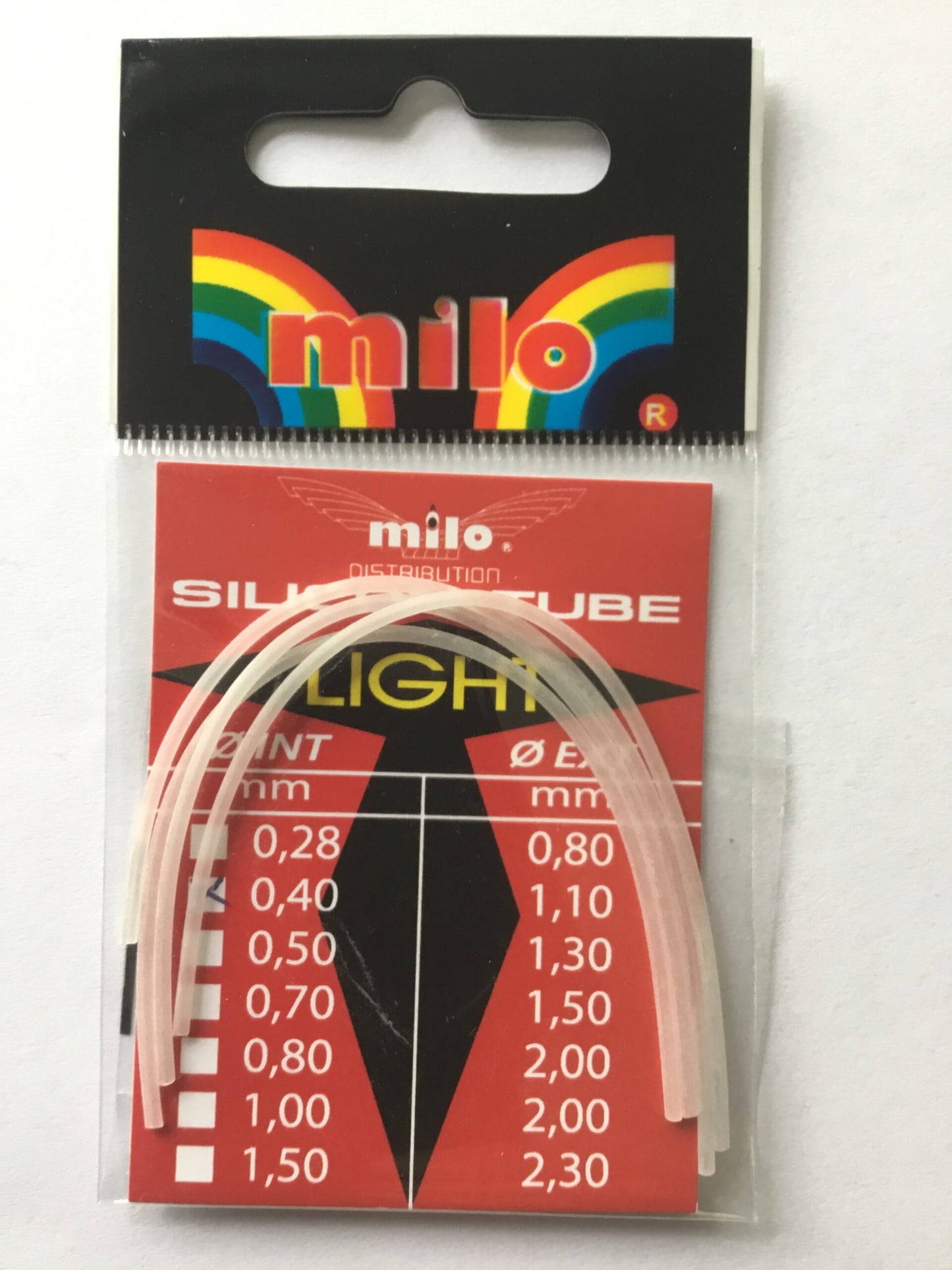 silicon - tube 0,40 milo conf. da 5 pz