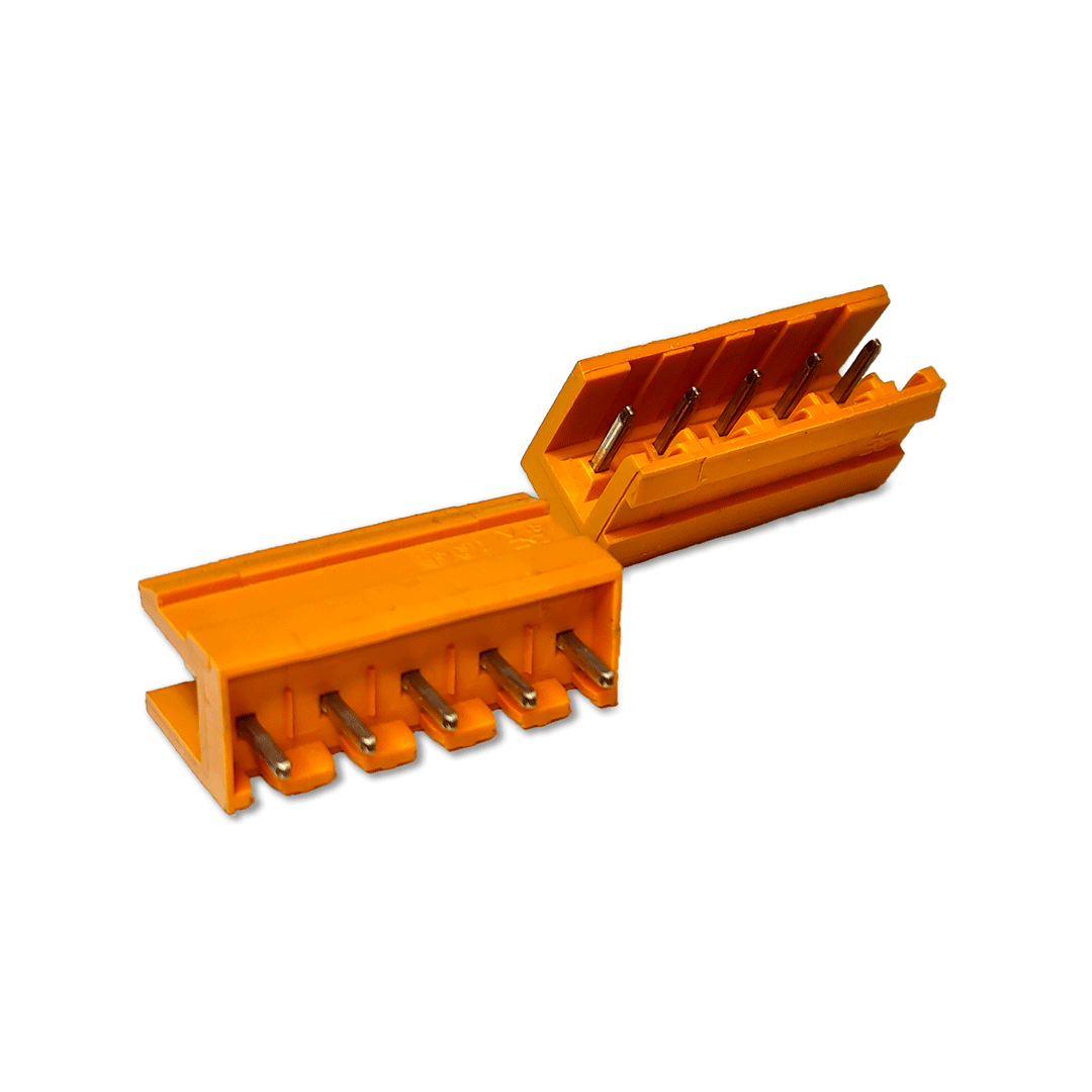 connettore 5 poli PCB, passo 5,08 maschio