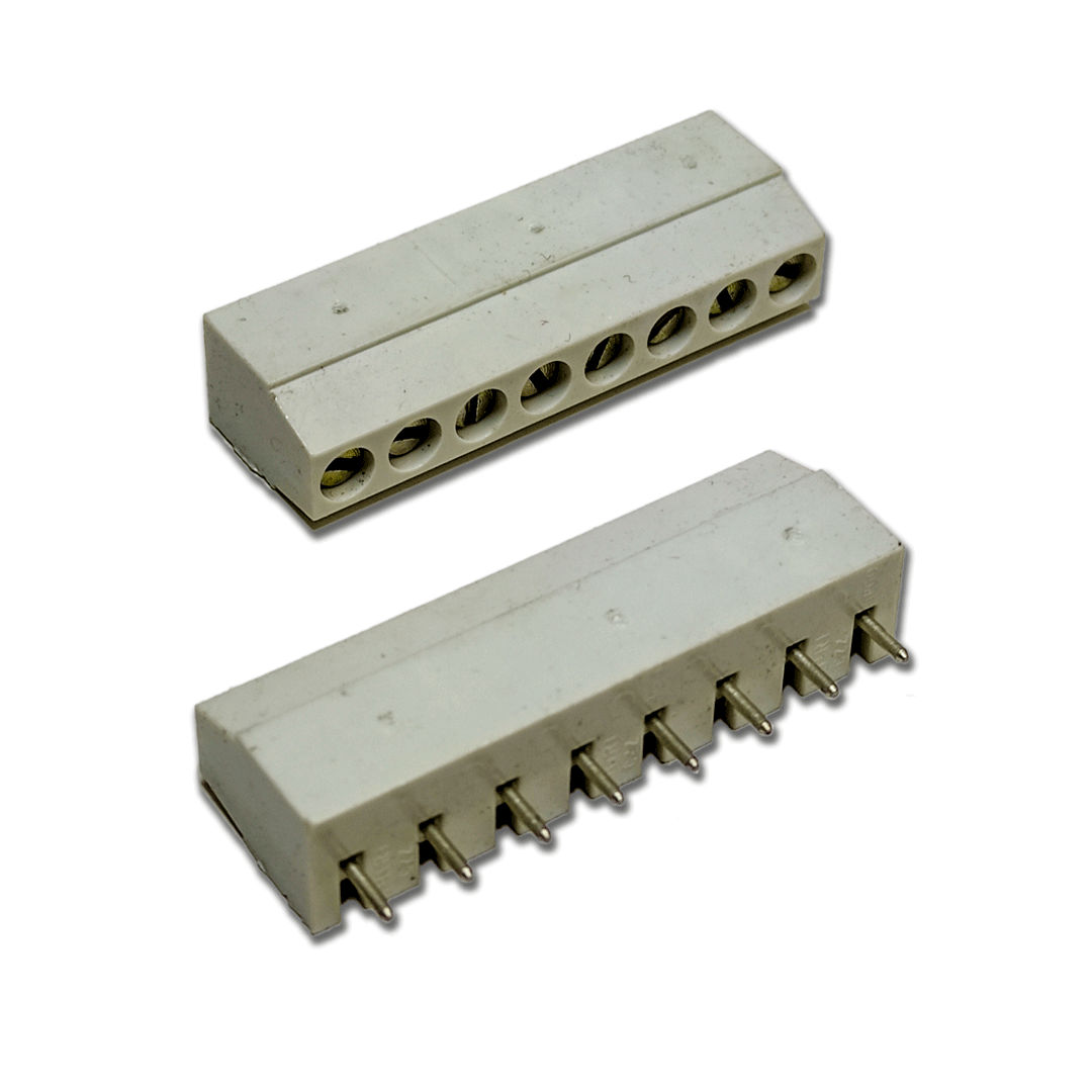CONNETTORE a vite 8 poli PCB, passo 5,08 maschio