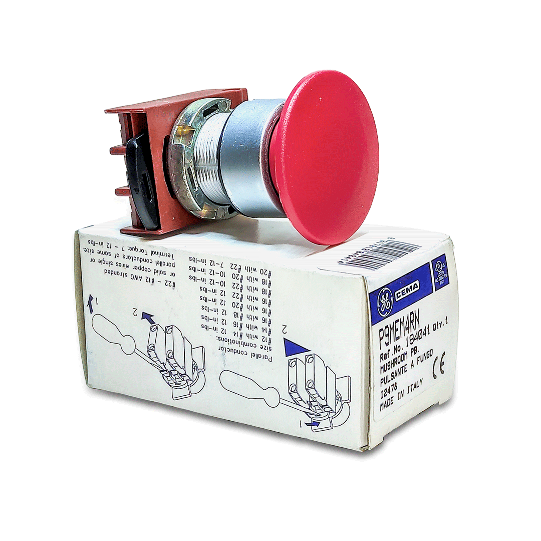P9MER4RN Pulsante a fungo General Electric – Rosso