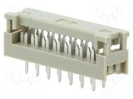 09181149622 Connettore IDC Harting Maschio 14 vie 2 file, passo 2.54mm Foro passante