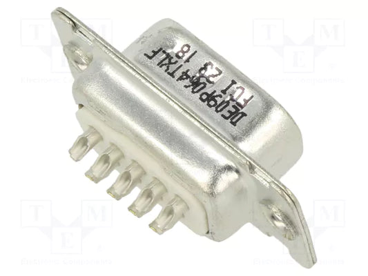 CONNETTORE SUB-D 9 POLI MASCHIO  A SALDARE SU FILO DE09P064TXLF
