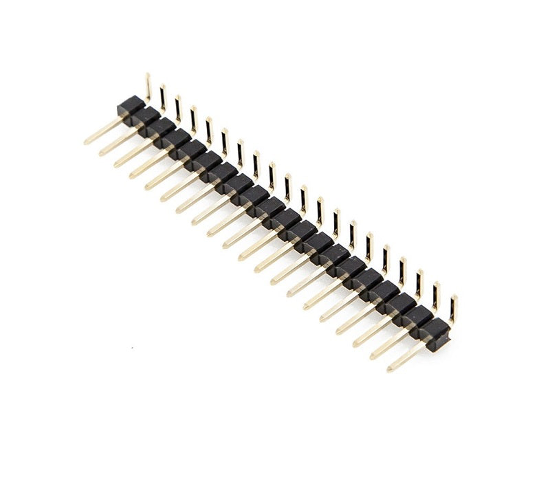 CONNETTORE STRIP  MASCHIO  40 POLI Serie: PH1RD25  Passo 2.54 mm FILA SINGOLA 90° H. 10 MM / H 4 MM