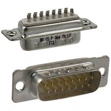 DE15P064TXLF CONNETTORE SUB-D 15 POLI MASCHIO A SALDARE SU FILO