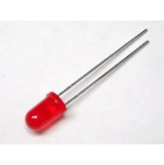 Diodo LED diametro 10 millimetri, colore ROSSO