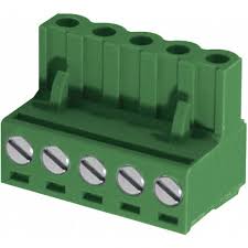 MORSETTIERA FEMM. VOLANTE 5 PIN VITE  5.08MM