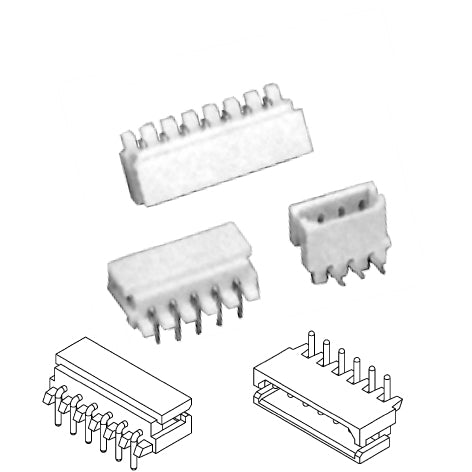 CONNETTORE MASCHIO 2 POLI 90° MSRA  PASSO 2.5 MM