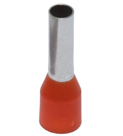 PKD418 TUBETTO ISOLATO DIN SEZ.4MMQ P=18MM ARANCIO ( 200 PZ )