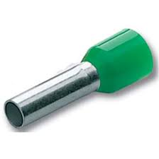 PKE618 CEMBRE TUBETTO PREISOLATO SEZ.6MMQ P=18MM VERDE ( 100 PZ )