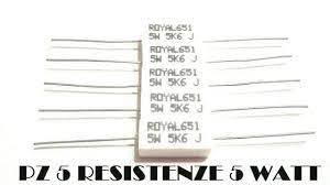 RESISTENZA CERAMICA 5W 5K6 ( 5 PZ )