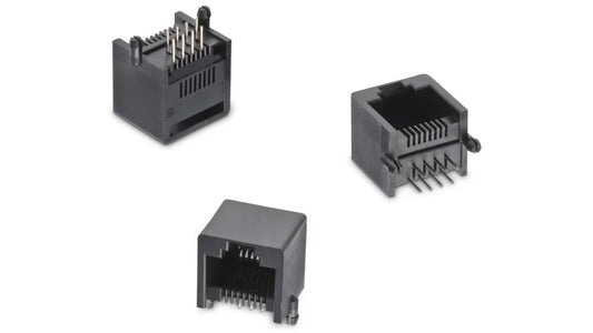 RJ-45 CONNETTORE 8 POLI ETHERNET FEMMINA ORIZONTALE A SALDARE SU C.S.