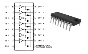 ULN2004A Transistor Darlington NPN 50V 0.5A 16-Pin