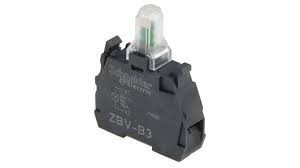 ZBV-B3 Blocco contatti luminoso Schneider Electric, 24V, terminali a A vite, LED Colore verde