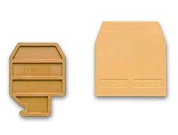 Cabur DS101 Piastrina terminale per morsetto DAS.4 Beige