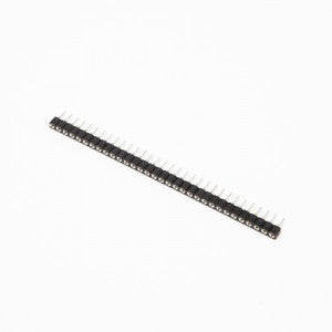 strip Femmina diritto 20 pins passo 2,54 mm  tornito fila singola
