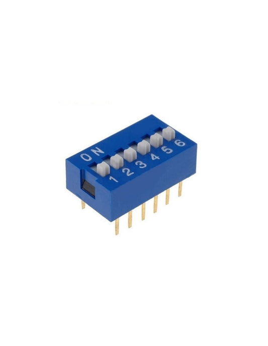 dip switch pos. 1-4 per circuiti stampati ( BLU )