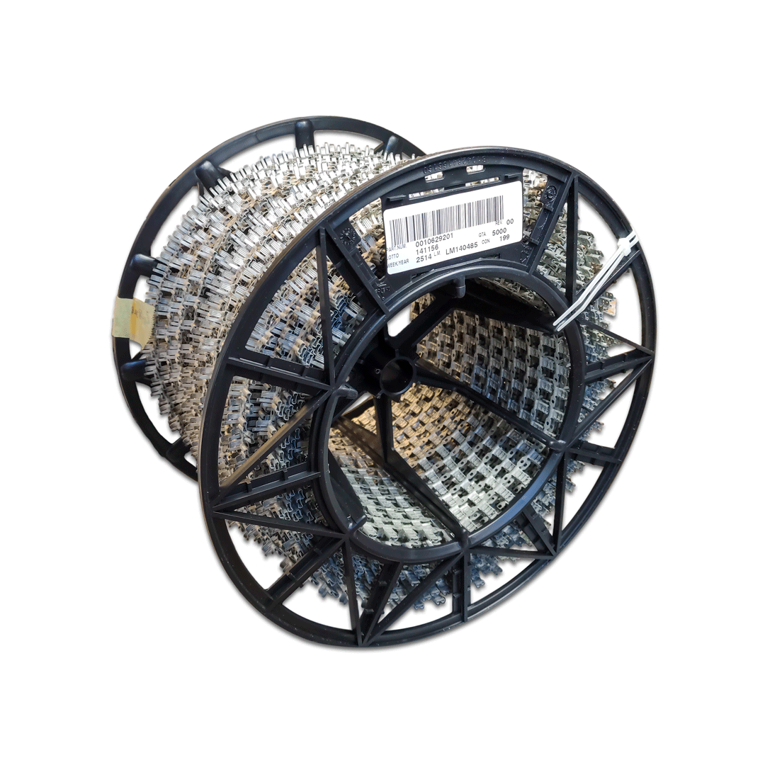 terminale faston femmina 4,8x0,8 a bandiera ottone naturale ( rolla 5000 pz )