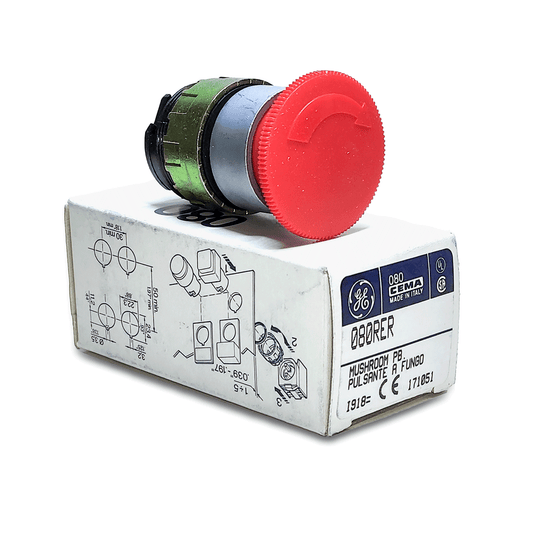 080RER  Pulsante a fungo General Electric – Rosso